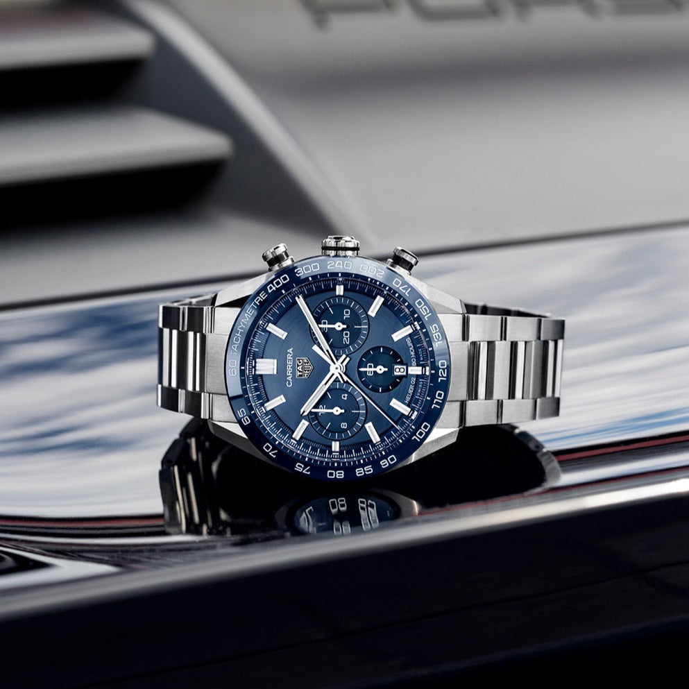 TAG Heuer Carrera Men's Automatic Sports Chronograph 44mm Blue Dial Watch